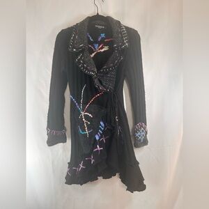 Griffolie Paris size 1 (XS/S) mohair blend long sweater Bohemian boho urban edge